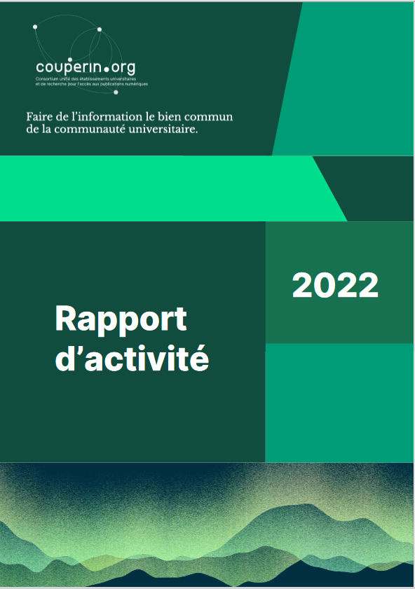 La rapport d'activité 2022 de Couperin est en ligne : couperin.org/le-consortium/…