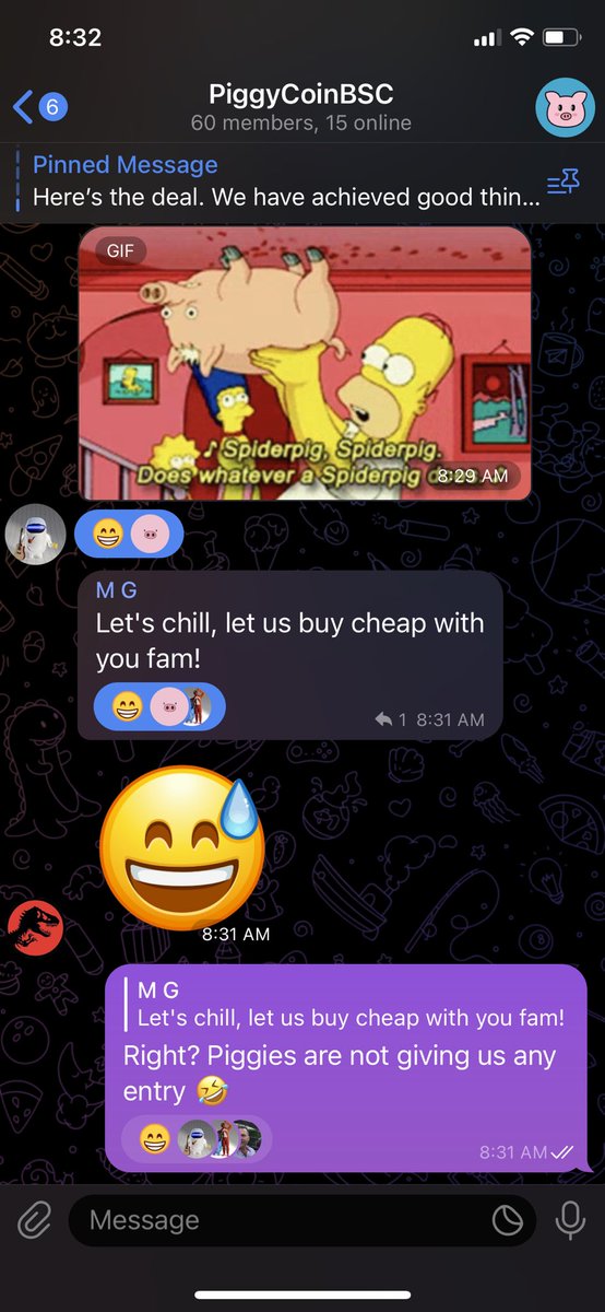 piggycoinbsc's tweet image. If you are not in our TG, you are missing all the fun! Join us!!!

t.me/piggyCbsc

#pigscanfly #piggycoinbsc #piggycoin #BNB #100X $PiggyC