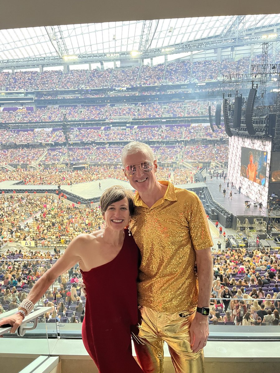 KaraDThom's tweet photo. @aimeenez There is something fearless about my husband. Like father like… son also grew up surrounded by this. #MinneapolisTSTheErasTour Hangover! I hope someone can get you to a show @aimeenez! https://t.co/wjmvFchhpF