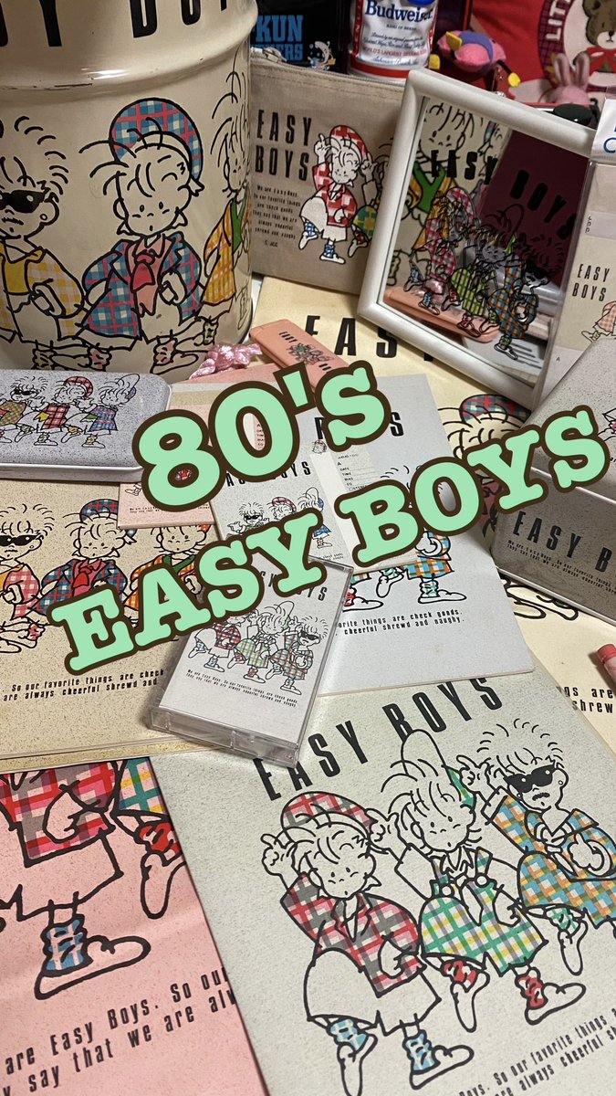 EASY BOYS イージーボーイズ 鏡 パブミラー レトロ ファンシー EASY BOYS イージーボーイズ 鏡 パブミラー レトロ ファンシー 昭和