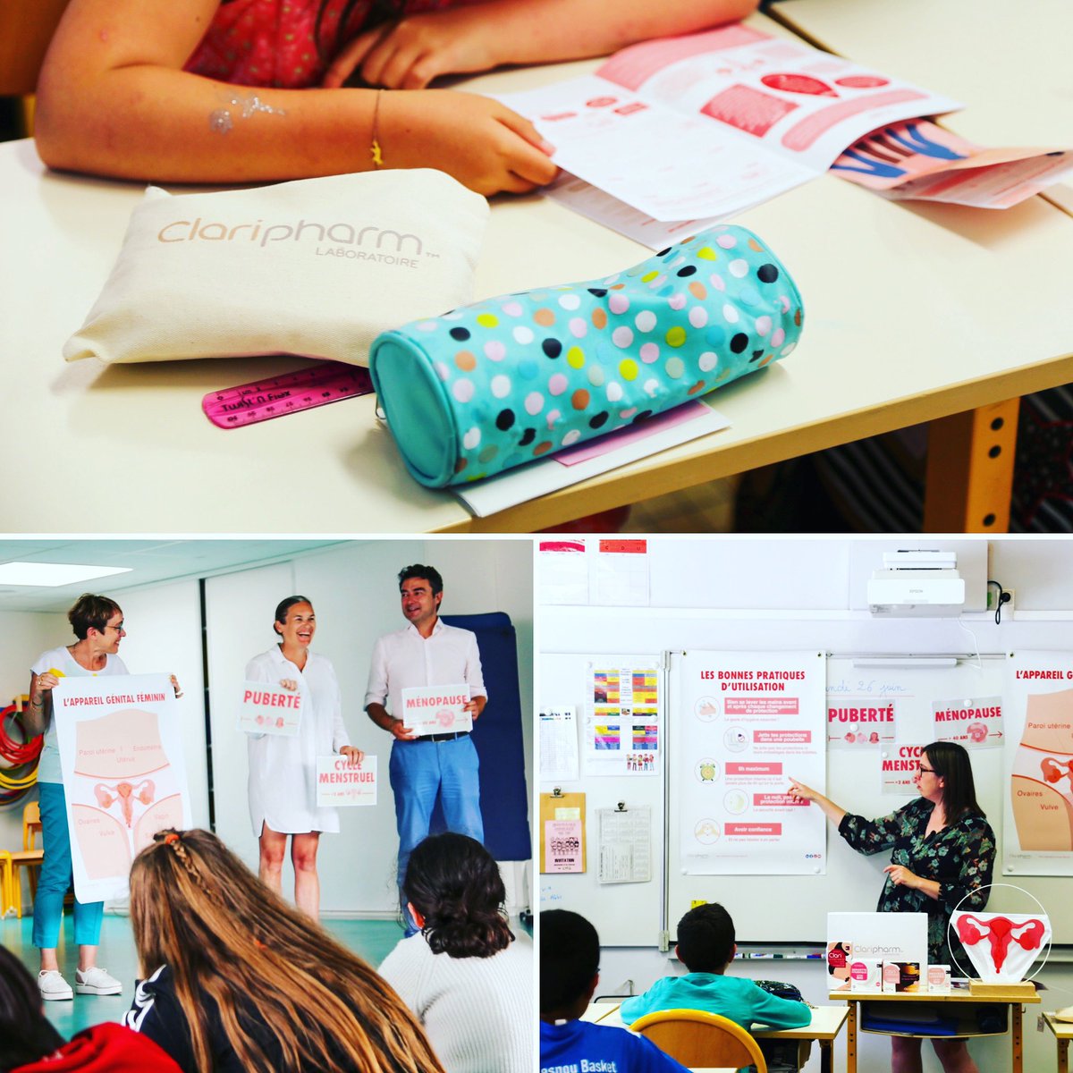 Faire💥le tabou des règles🩸auprès des écoliers.👏 <a href="/Gouesnou_fr/">Ville de Gouesnou</a>, près de #Brest! La commune a distribué à ses élèves de CM2 des trousses «Premières règles» (protections usage unique, serviettes réutilisables, notice d’utilisation…) accompagné d’une sensibilisation 👉 <a href="/ClariPharm/">CLARIPHARM</a>