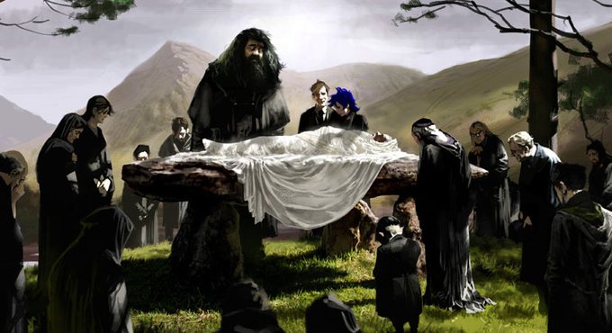 PotterWorldUK's tweet photo. I wish Dumbledore's funeral had been in the film.

#RIPAlbusDumbledore https://t.co/Y7E729GAUn