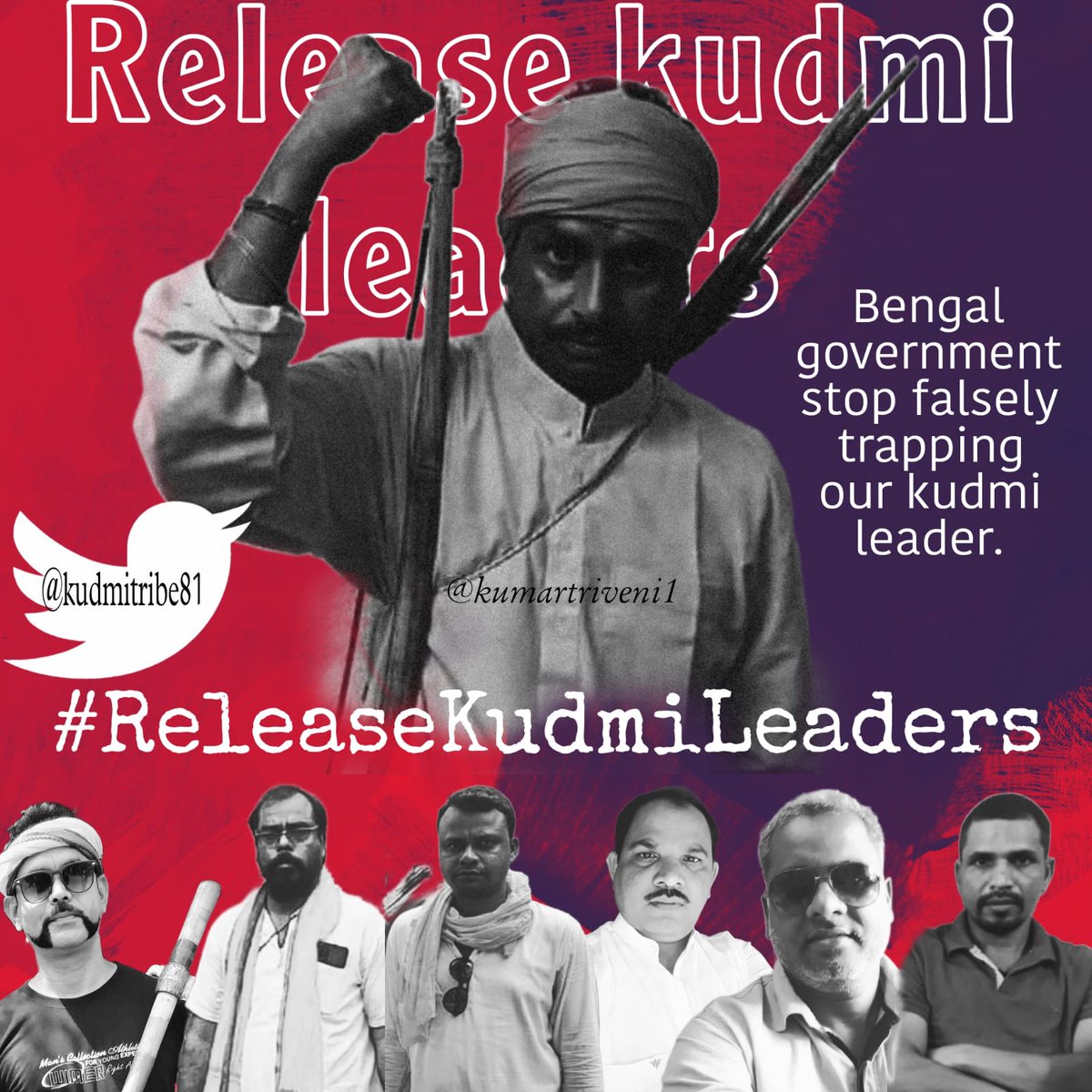 গ্রেফতার হওয়া প্রত্যেকের সসম্মানে মুক্তি চাই 

✊✊✊#জয়গরাম ✊✊✊
#kurmi #kurmisomaj 
#ReleaseKudmiLeaders
@MamataOfficial @BanglaRepublic @MundaArjun
@TribalAffairsIn
