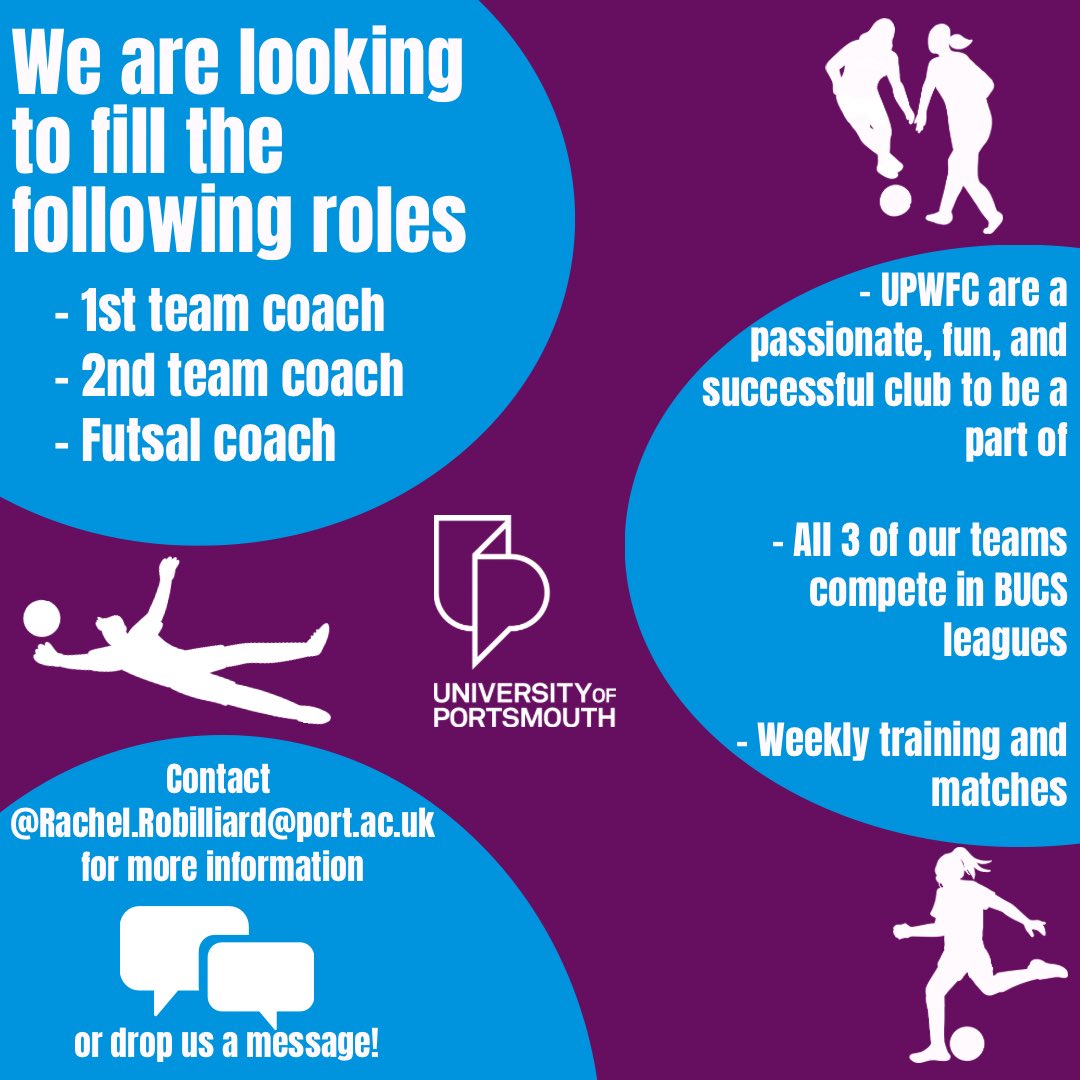 We are looking for new football and futsal coaches to join our club⚽️‼️

Feel free to drop us a message for more information 💜

#Futsal #Football #coachingopportunities