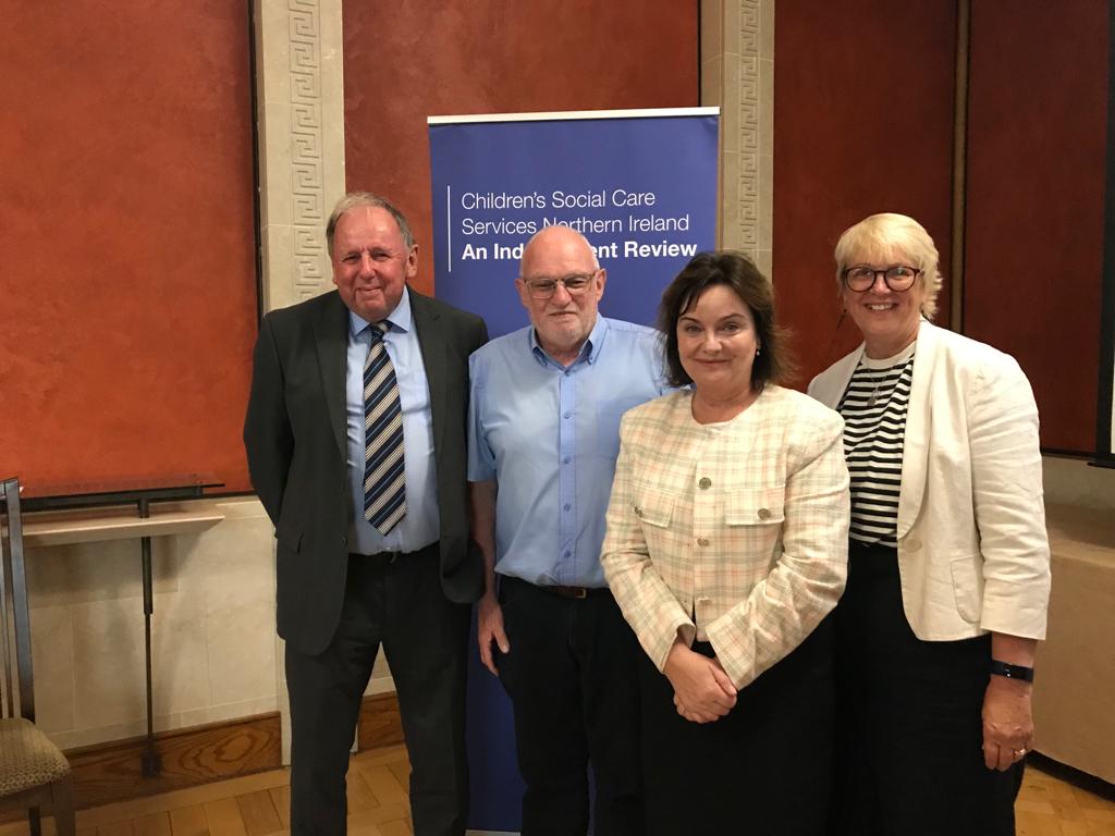 Full Review Advisory Panel at our Pre - Launch Event, last Tuesday at Parliament Buildings. Ray Jones, Pat Dolan, Her Honour Judge Patricia Smyth, and Marie Roulston. #CSCSReview @healthdpt