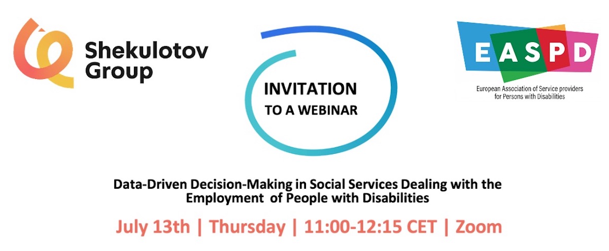 IUModelST's tweet photo. Join us and the @EASPD_Brussels  at the 
‘Data-Driven Decision-Making in Social Services Dealing with the Employment of People with Disabilities' -  Online Webinar on the 13th of July from 11:00 to 12:15 CEST
For more information and registration visit:  https://t.co/rSCcFeH6Lo https://t.co/boV1tEeLCl