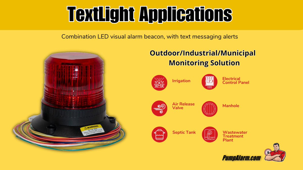 PumpAlarm's tweet image. Calling all electrical control panel builders! Tired of missed notifications? Upgrade your game with TextLight! Be the first to know about critical machinery malfunctions. Boost your productivity with TextLight 👉pumpalarm.com/textlight #TextLight #EfficiencyBoost 📱🚨