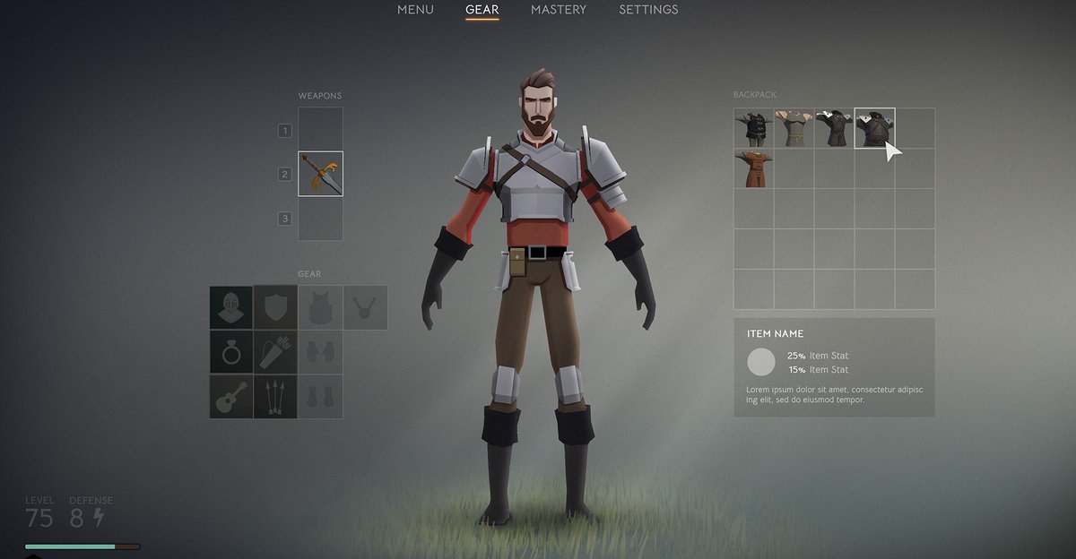 How dost thou fancy a glimpse at the inventory UI found within Castle Wind? 🤩