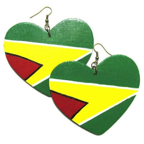 GUYANA LOVE HEART Multi-Color Fashion Jewelry Dangle Handmade Earrings tuppu.net/6c01001 #maxidresses #explore #womenfashion #onlineshopping #blackfridaydeals #thanksgiving2022 #melaninfashion #earrings #blackownedbusiness #Clearance