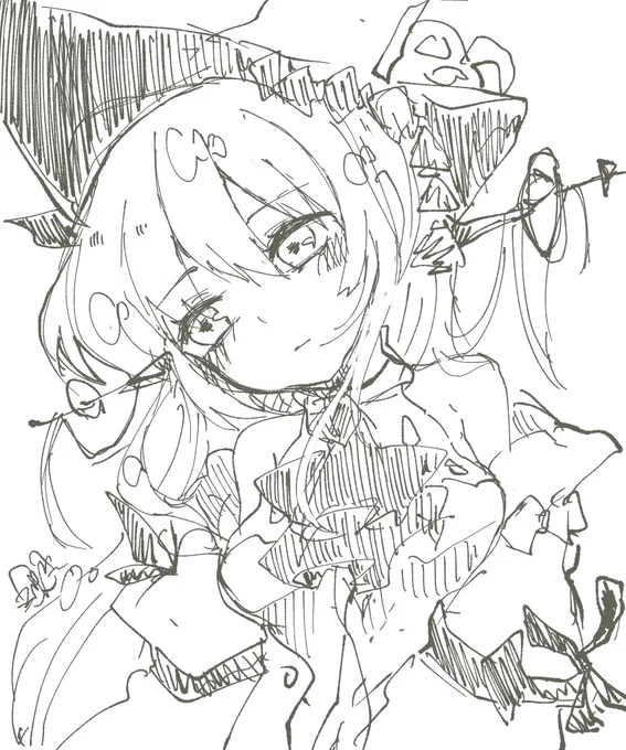 #ほっぺの斜線は可愛い せっかくなので古めの絵を….