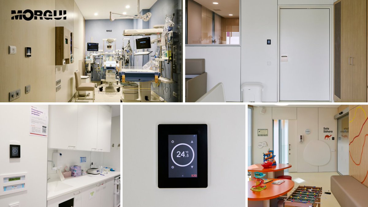 morguiclima's tweet photo. 🏥 Aquestes fotos són de l'Hospital Sant Joan de Déu. 🩺👶
📟 L'any passat vam subministrar controladors de zona, transmissors i sensors per a mesurar i controlar la climatització. 🌡 

Llegeix aquí com va ser el projecte sencer: https://t.co/QAYlSZk7ZZ

#buildingautomation https://t.co/T9Hg9mPc3A