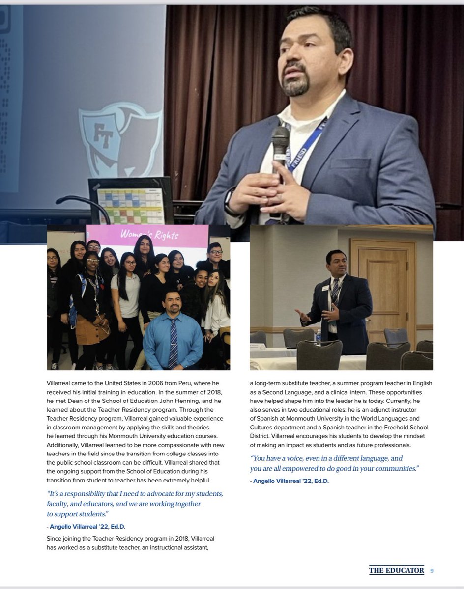 Thank you, @MUschoolofEduca 
Issue here: monmouth.edu/school-of-educ…

Honored to be in the same issue among some of the best educators: @NPulliam_PhD, @JFitzPhD, @MrRodLBPSDEI, @Johnehenning, @FrithDanielle 
#MUEdD #TheRegional