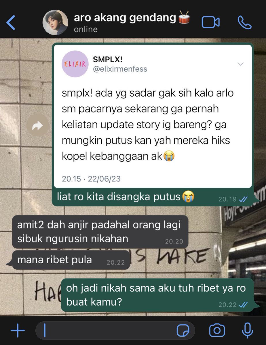 #partofartha; disangka putus

lee haechan few tweets au,
from still into you universe