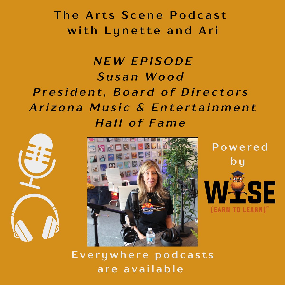 Our latest episode features Susan Wood, president of the BOD for the Arizona Music & Entertainment Hall of Fame who talks about the upcoming induction ceremony, July 16 at Madison Center for the Arts > podcasts.apple.com/us/podcast/the… #theartsscenepodcast