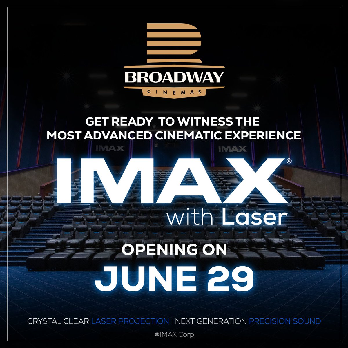CinemasBroadway's tweet photo. Bookings opening soon! 🍿🎟🚀
#Broadway #Broadwaycinemas #IMAX #imaxcinema #IMAXwithLaser #CinematicExperience #openingsoon #CinemaExperience #coimbatore https://t.co/ZsJSA355rR