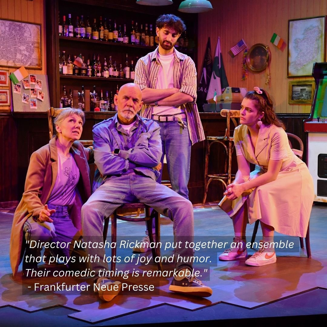 TheETF's tweet photo. Our romantic comedy — with a twist— has opened to fantastic reviews and a warm welcome from our audience. We‘re over the moon..especially thanks to the charming performances by our wonderful cast. See for yourself! (Playing now through 21/7).
#englishtheatrefrankfurt #nowandthen https://t.co/4HAqBPk6vH