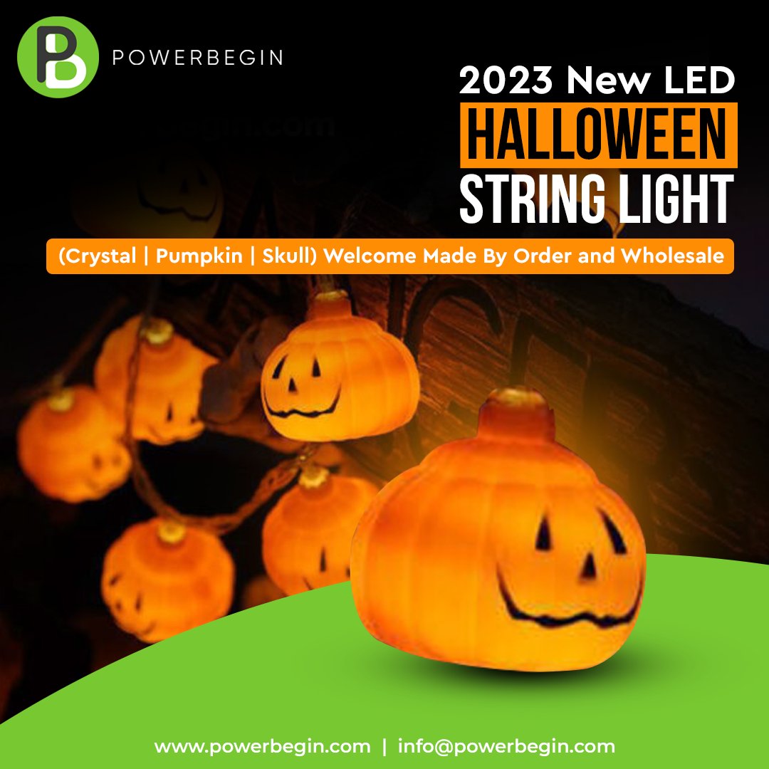 power_begin's tweet image. Get ready to light up your Halloween with the 2023 New LED Halloween String Lights! 🎃
Available in Crystal, Pumpkin, and Skull designs. ✨ 
👉bit.ly/44hFsaM
#PowerBegin #solarenergy #energyefficiency #LEDlighting #SolarPower #EcoFriendly #HalloweenLights #SpookyDecor