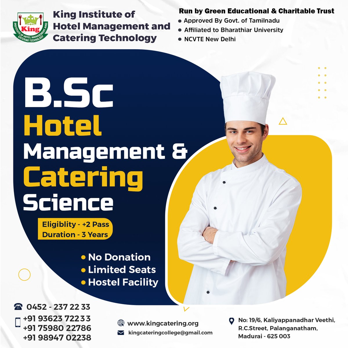 King_Catering_College on Twitter "B. Sc Hotel Mangement & Catering