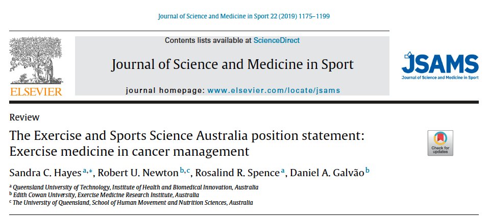 #Exercise therapy in #cancer management.

Most patients can benefit from a combination of different types of #exercise at a moderate to high intensity but there is more...

Here's what you need to know 👇

🧵Thread

pubmed.ncbi.nlm.nih.gov/31277921/