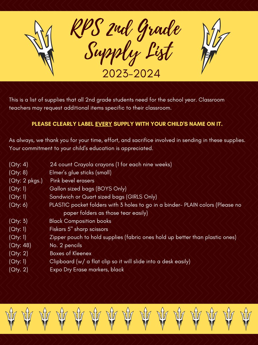 RPS Supply List 23-24 ✏️