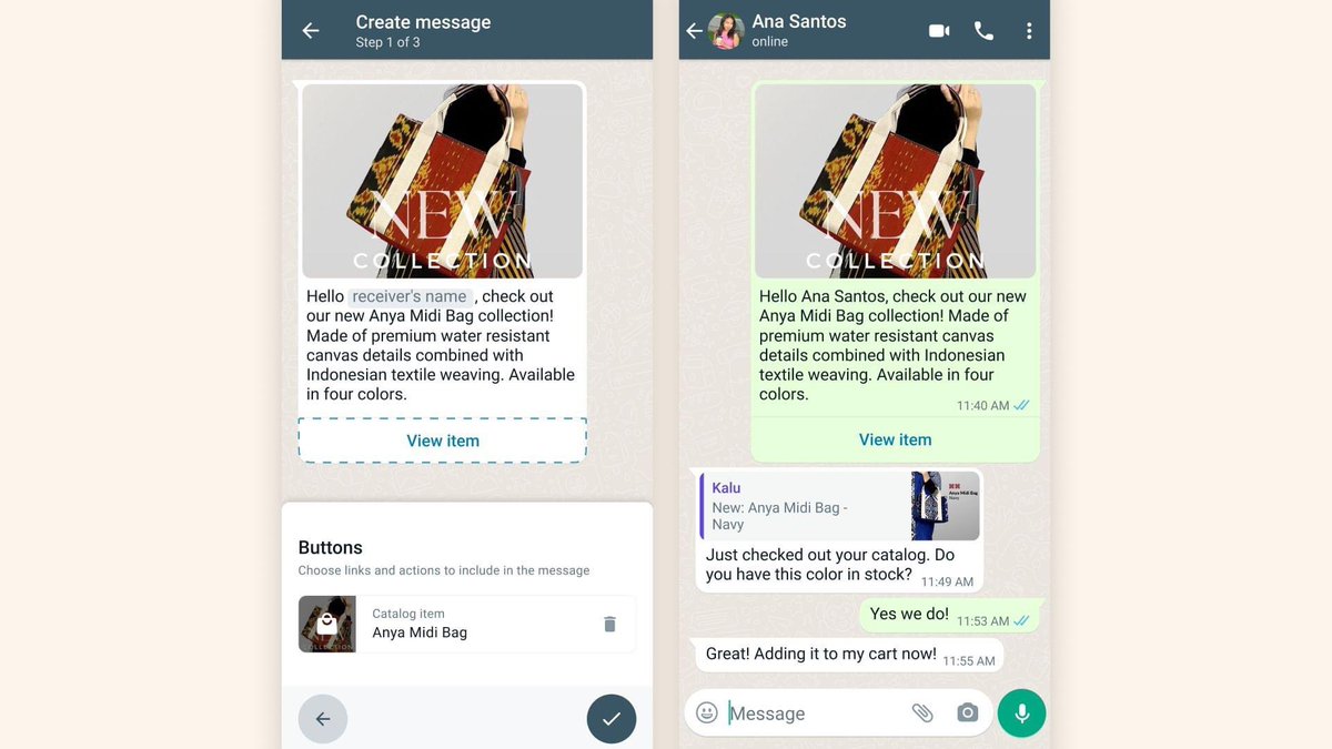 AndiSarante's tweet photo. Pronto los más de 200M usuarios de la aplicación WhatsApp Business podrán crear anuncios de Facebook e Instagram para encontrar y conectar con nuevos clientes, sin necesidad de una cuenta de #Facebook. https://t.co/Dna86lo4Hd