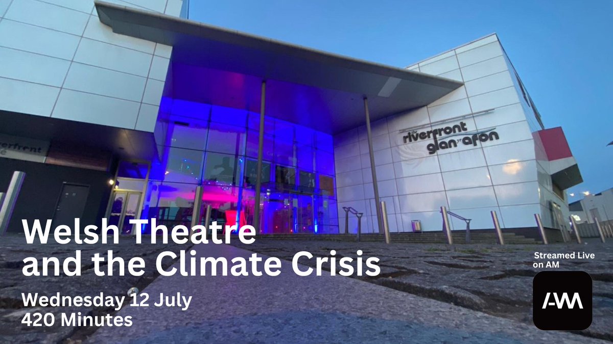 /-\/\/\ - <a href="/RiverfrontArts/">The Riverfront</a> <a href="/NTWtweets/">National Theatre Wales</a> 

Welsh Theatre and the Climate Crisis 🌍🎭

We invite you to come together to discuss how the Welsh theatre industry is responding to the climate emergency

The event will be streamed live on AM!

12/7 | 10:00

ℹ️ amam.cymru/the-riverfront…