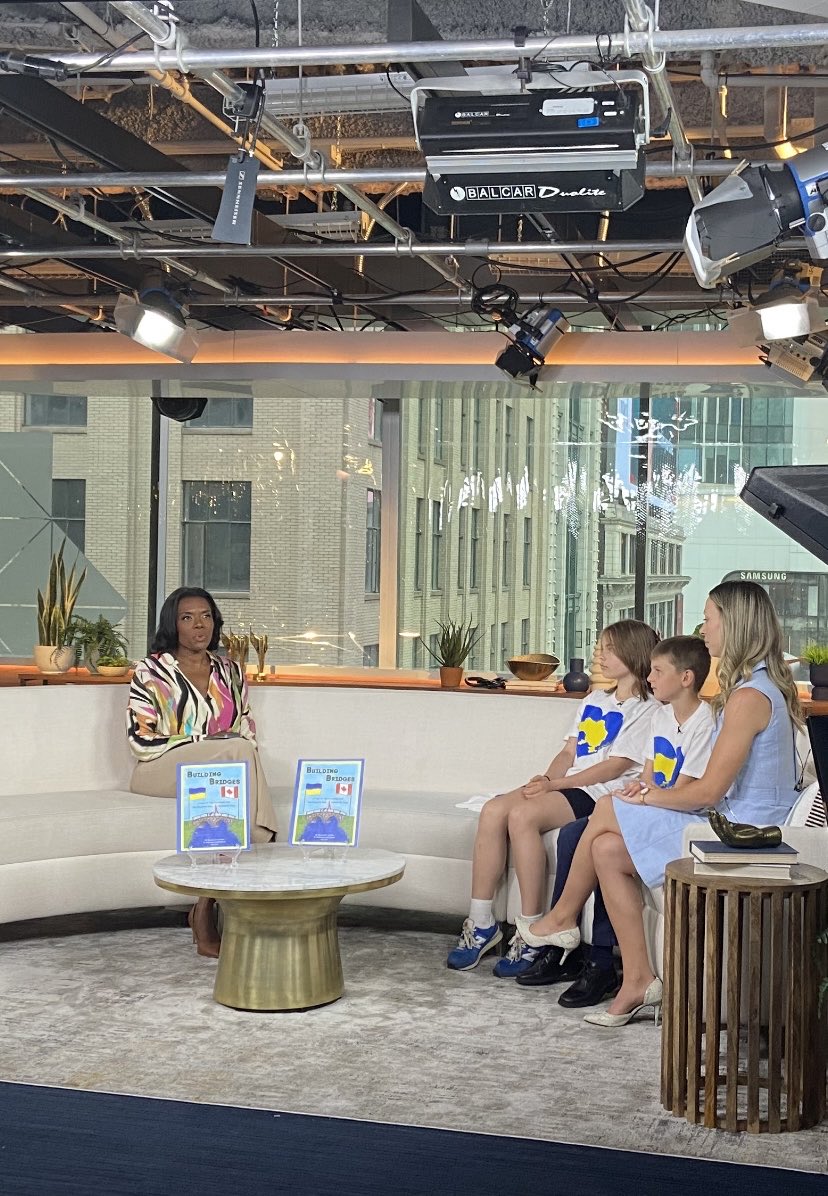 lily_hordienko's tweet photo. ⁦@StDemetriusCS⁩ Thank you ⁦@breakfasttv⁩ for having our school and book project featured this morning! ⁦@TCDSB⁩ ⁦@TCDSB_AJBRIA⁩ ⁦@Markus4Ward2⁩ ⁦@UCCToronto⁩ ⁦@Sflecce⁩ https://t.co/HP1xKtyZeL