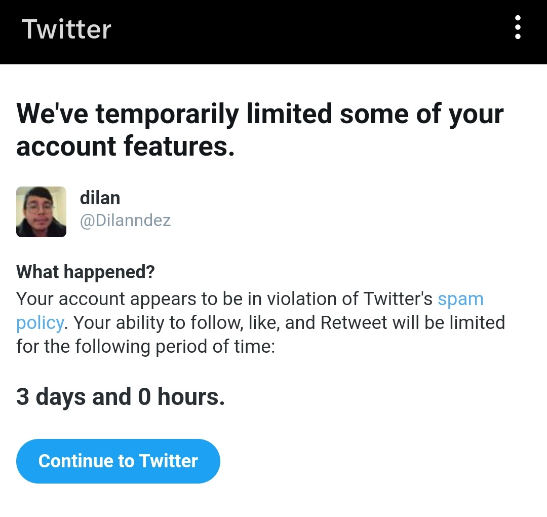 Dilanndez's tweet photo. I rarely even post in Twitter, why would they even do this to my account. I rarely retweet and I only use the like button? @TwitterSupport https://t.co/MAbywAB0iV