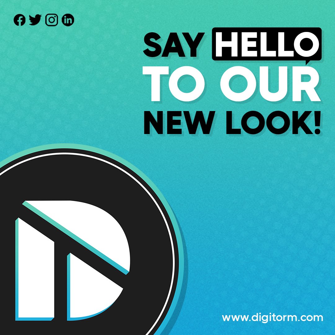 digitorm's tweet photo. Meet the new @digitorm ๐
Our passion remains the same, but with a fresh new look. Check out our revamped logo, website and socials, and tell us what you think!
#rebranding #newlogoalert #digitorm https://t.co/YjR1yfLRAK