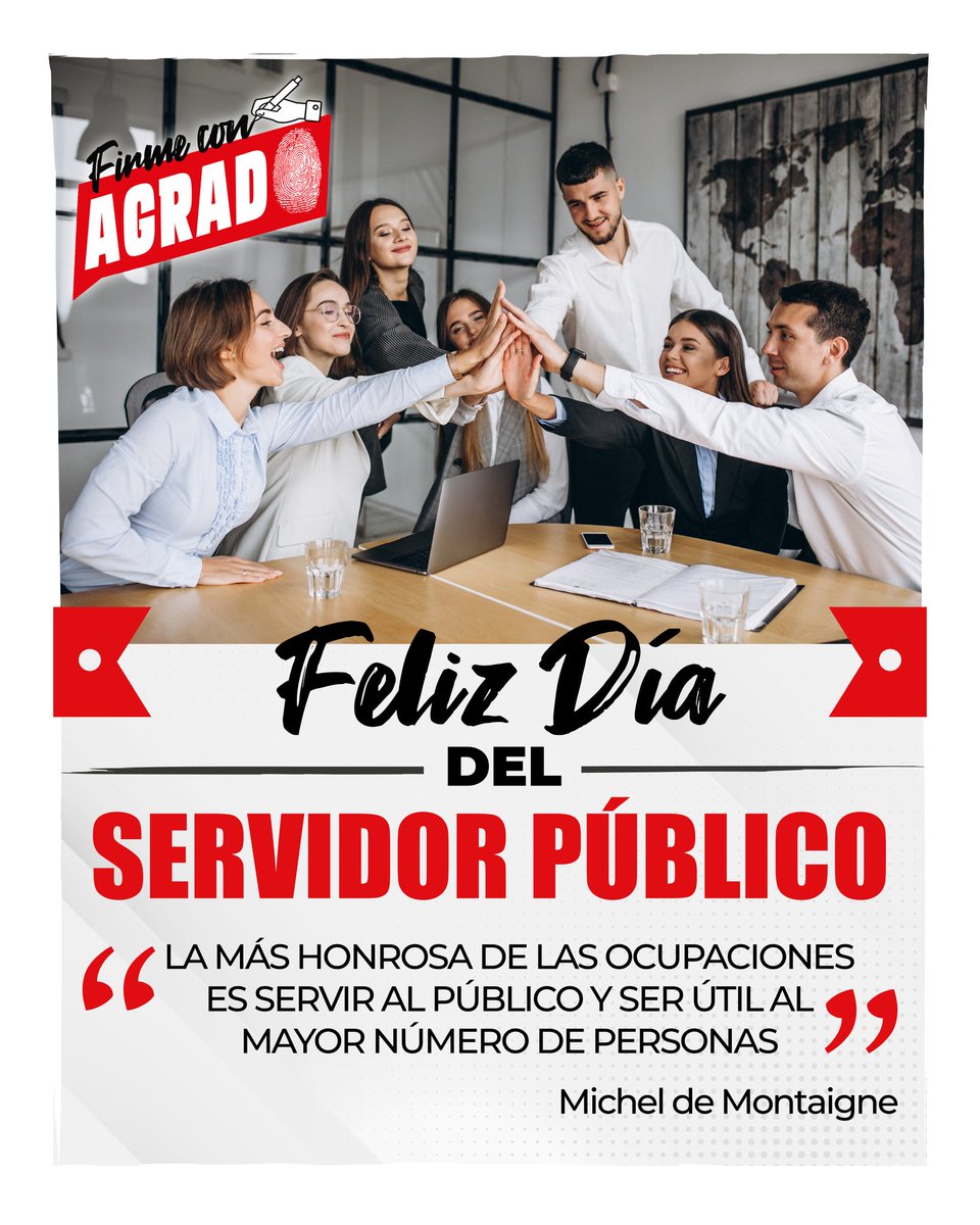 BenjaminAgrado's tweet photo. #díadelservidorpúblico 🤝❤ Felicitaciones a todos aquellos que honran y ejercen esta gran labor para las comunidades 💛🤍💜 
#FirmeConAgrado #FirmeConCartago https://t.co/6zCL8bJFeB