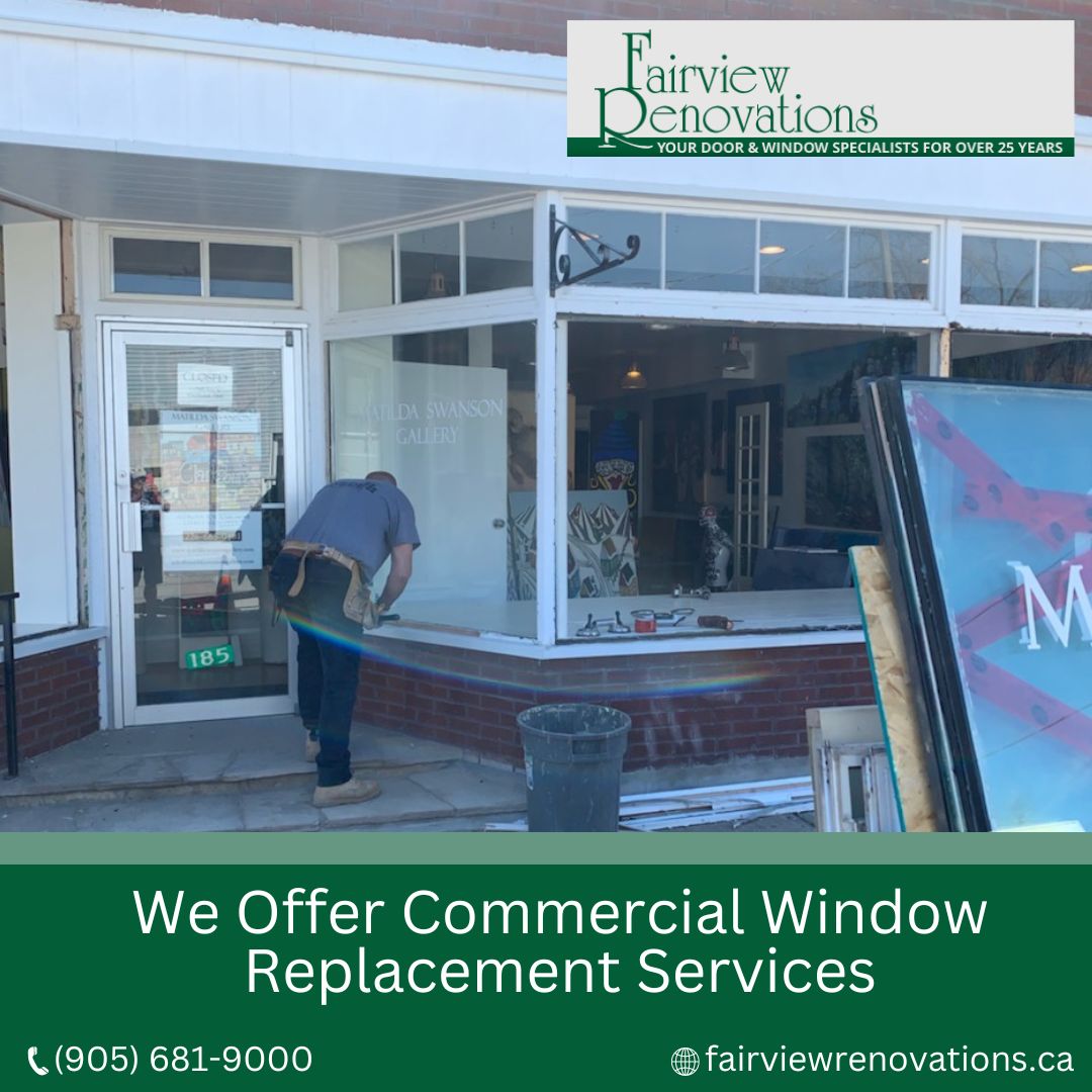 FairviewReno's tweet photo. We offer commercial window replacement services. Check out our recent project in Clarksburg, Ontario. For a custom quote, call (905) 681-9000. We're known for top-notch installations and were voted best window and door company. Visit https://t.co/3KKAf2WvGe.
#fairviewrenovations https://t.co/oOoXuKFTZX