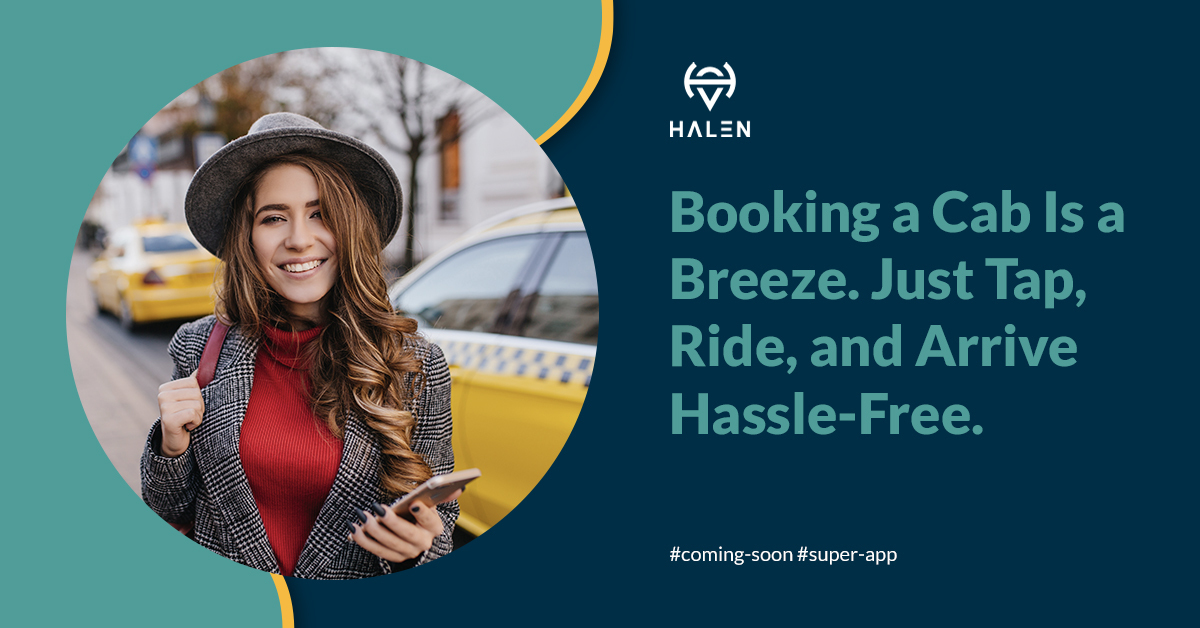Book Taxicab using Halen Super-App: Pre-booked airport taxis for easy transfers to and from the airport. Whether you're flying solo or with a group, we've got you covered. #comingsoon #superapp
#getHalen #goHalen