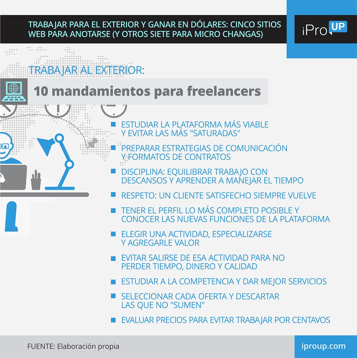 iproup's tweet photo. Trabajar para el exterior y ganar en dólares: cinco sitios web para anotarse (y otros siete para micro changas)

https://t.co/IkSUsk5QMX https://t.co/l3Ykzc2gAf