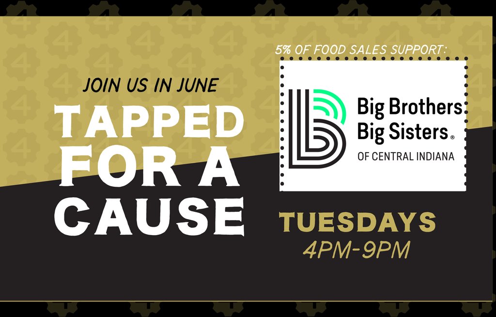 Tapped for a Cause 🥨 Today is the last Tuesday this month to eat at <a href="/fourdayray/">Four Day Ray Brewing</a> to support our mission! 

Grab some grub from 4-9 pm tonight where 5% of food sales will go toward our agency. Thank you Four Day Ray Brewing for your great partnership!
