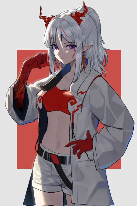 最近上げれてないので過去に描いたニェン載せておきます  #アークナイツ #Arknights