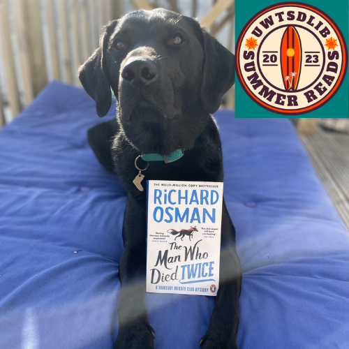 UWTSDLib's tweet photo. (1/2)
⛱️Over the Summer we will be bringing you some recommended Summer reading from our Library staff across all campuses. 📚
#uwtsdlib #summerreads #librarydog #thethursdaymurderclub #summerreading #themanwhodiedtwice https://t.co/2CYnXIhNBc