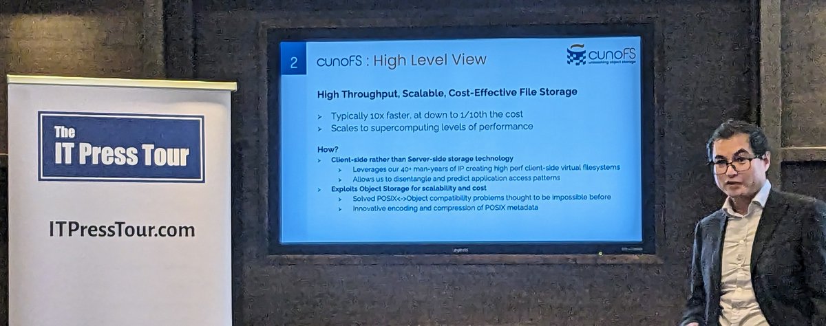 coustautc's tweet image. Presentation of @cunoio @peta_gene with Dan Greenfield, CEO,  #MultiCloud #FileStorage #NAS #ObjectStorage #cunoFS #S3 #ITPT @ITPressTour  51st Edition in Berlin