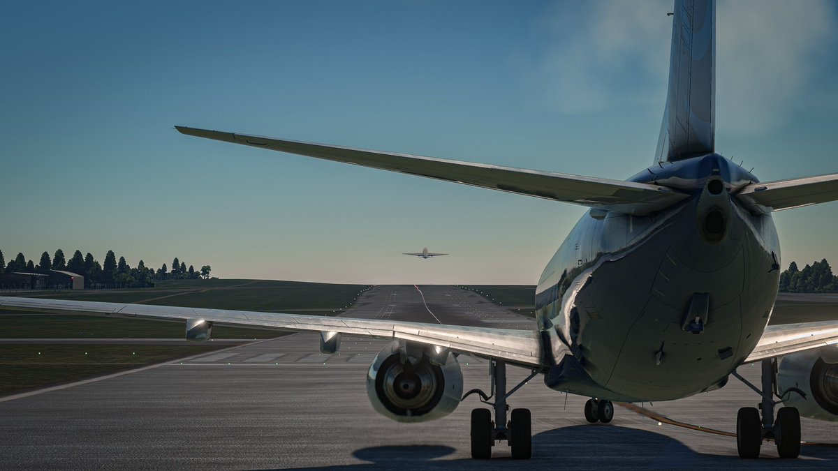 freeflyva's tweet image. A two man job required … pilots @JobuRum21 &amp;amp; @josephjscollen off to Germany with supplies and emergency personnel ✈️

#msfs #msfsofficial #msfs2020 #boeing737 #airport #aviation #photography