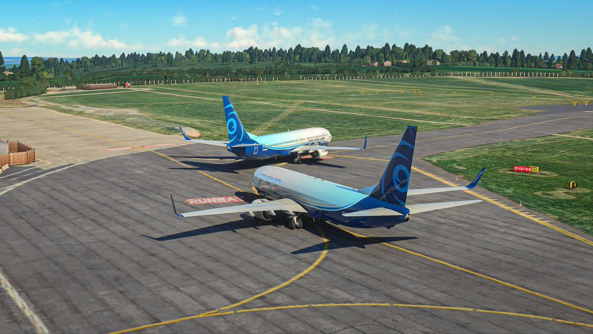 freeflyva's tweet image. A two man job required … pilots @JobuRum21 &amp;amp; @josephjscollen off to Germany with supplies and emergency personnel ✈️

#msfs #msfsofficial #msfs2020 #boeing737 #airport #aviation #photography