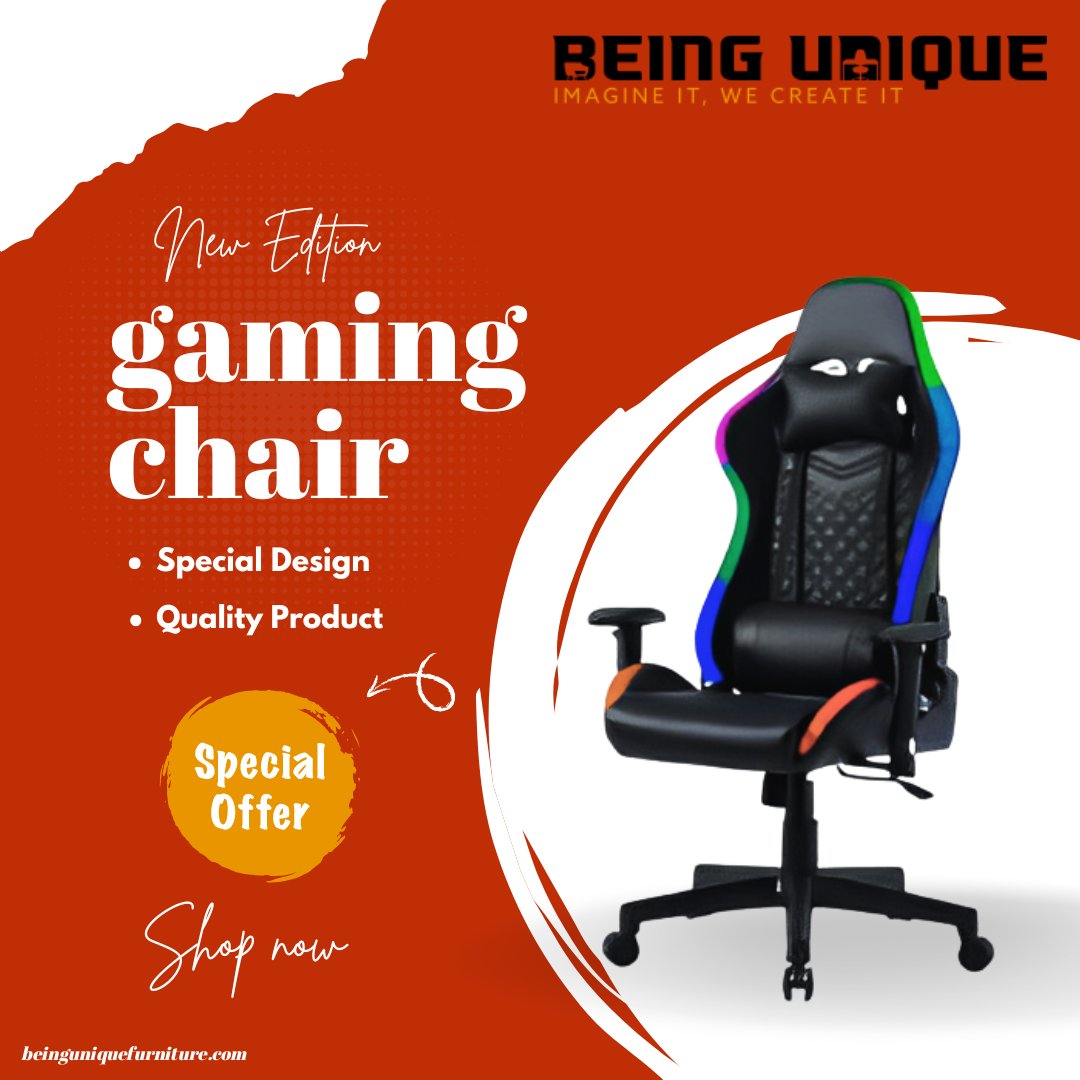 Level up your gaming experience with our ultimate gaming chair! Feel the comfort, embrace the style, and conquer your gaming world in complete luxury. 🎮💺

#PlayInStyle #GamingChair #GameInStyle #ComfortGaming #UltimateComfort #GamingFurniture #GamingLife #GamingRoom #GameOn