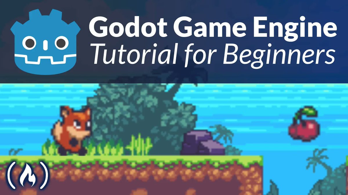 If you're interested in game development but don't know where to start, this course is for you.

You'll use the open-source Godot game engine to build a platformer game.

You'll make your first 2D scene, animate characters, and more. Find it on freeCodeCamp's YouTube channel. 🏕️