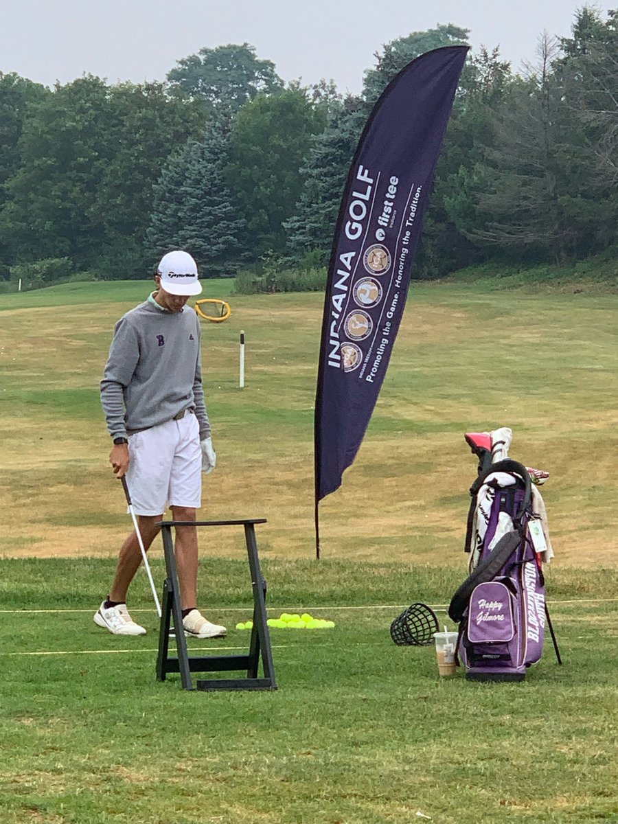 @happygilmore_44 on the range ready to go for round two! Kampen will be a monster today! @PurdueGolf @BallStateMGolf @TaylorMadeGolf