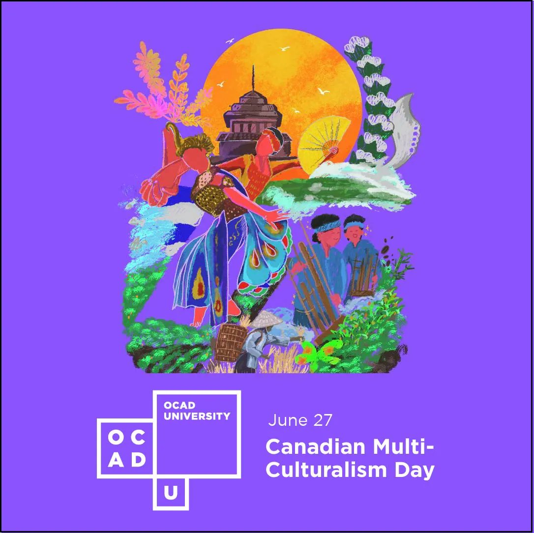 myOCADU's tweet photo. June 27 is #CanadianMulticulturalismDay. Join us as we recognize and celebrate our incredibly diverse and multicultural students, faculty, staff, alumni and friends—and their contributions to society! 

#OCADU #ocaducampuslife #ocadugreetings https://t.co/7qxOQfYgad