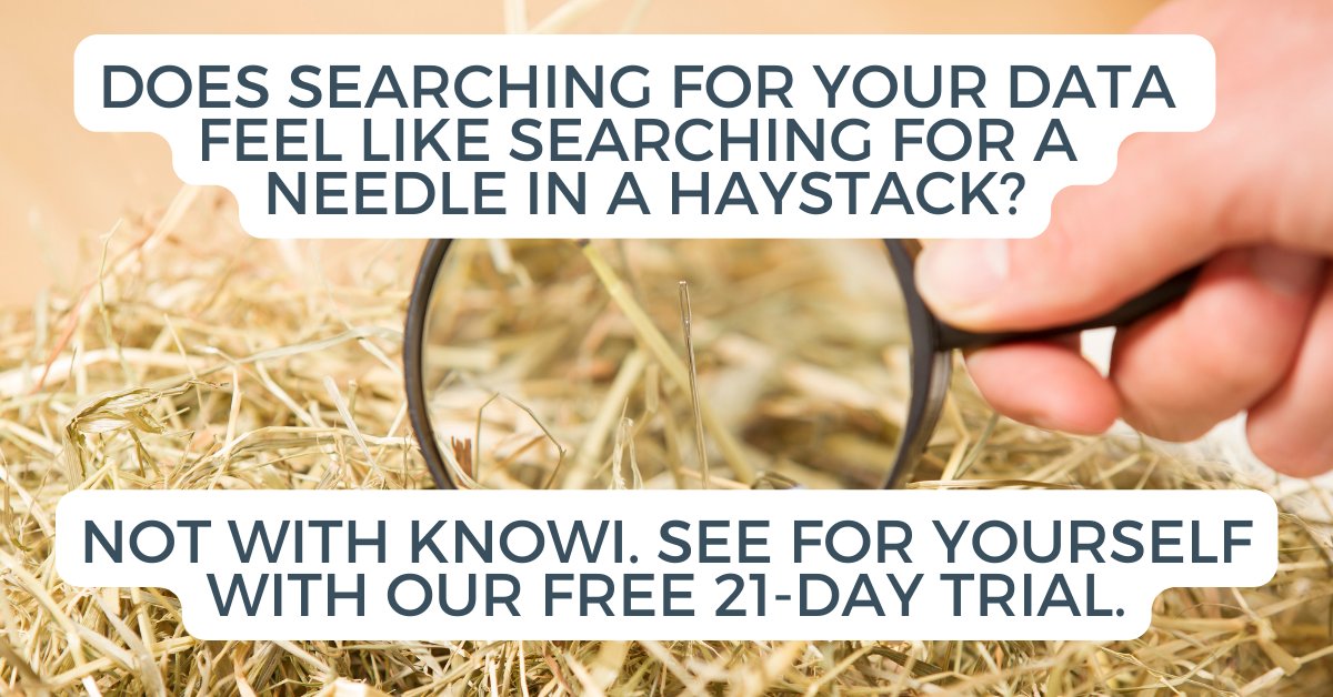 knowico's tweet image. Are you tired of searching for a needle in a haystack? Transform your data haystack into a neatly organized library with lightning-fast search and analysis. #DataManagement #SearchAnalytics