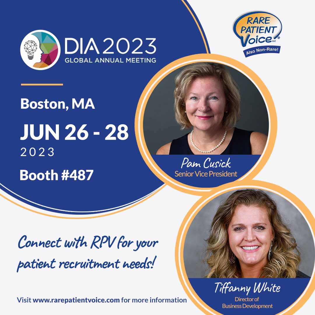 It's day 2 of #DIA2023! Stop by the RPV booth to hear how we can connect you with patients &  family caregivers for research studies -- plus pick up some goodies & enter to win a $100 Amazon gift card!
#conference #Boston #PatientRecruitment
