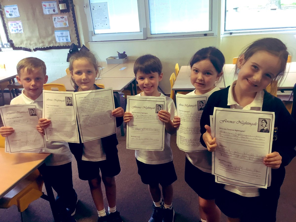 Very proud of our Y1 writing today! The children have produced some amazing biographies of Florence Nightingale.