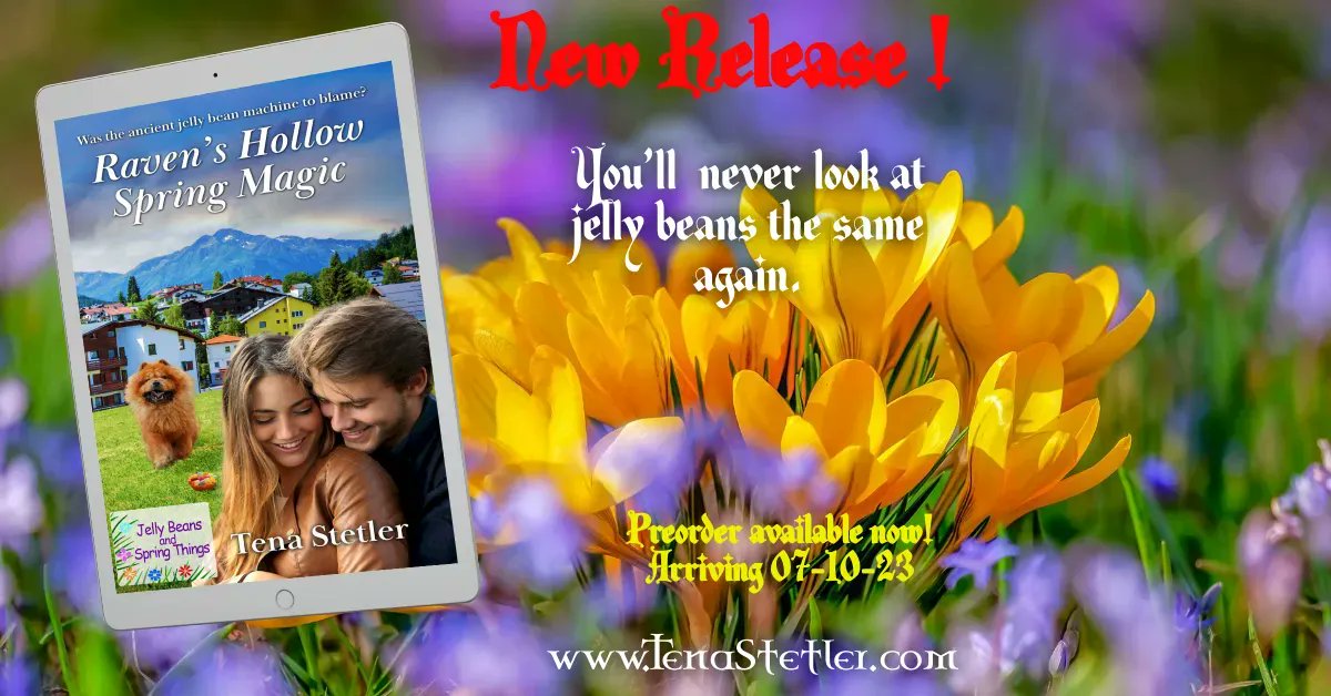 TenaStetler's tweet photo. #TeaserTuesday #newrelease Raven's Hollow Spring Magic - Was the ancient jelly bean machine to blame? https://t.co/XjY02SXkrJ #wrpbks #AHAgrp  Believe me you'll never look jelly beans the same again after reading it. #timetravel #shifters #witches #smalltown #mountain https://t.co/WYUT5EewUm