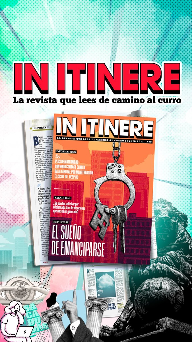 🥱Los viajes al #trabajo pueden hacerse largos. Y más con este calor

🚉Pero tenemos la solución. Para que tus viajes sean amenos, UGT lanza #RevistaInItinere, la revista que lees de camino al curro

Descárgate el 1º número

👇👇👇👇👇
revistainitinere.com

#revista #noticias