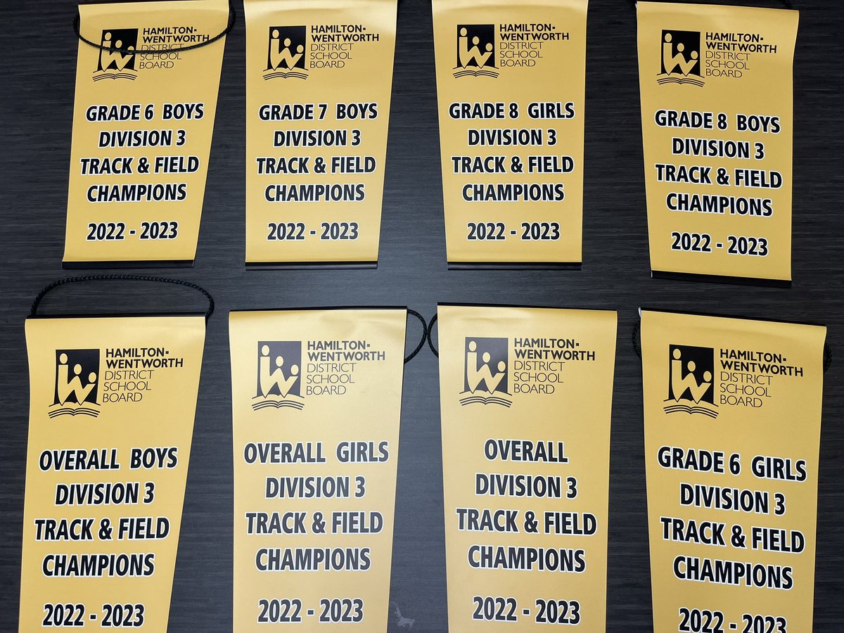 Congrats to Mount Hope for their success at track!  Our banners arrived!