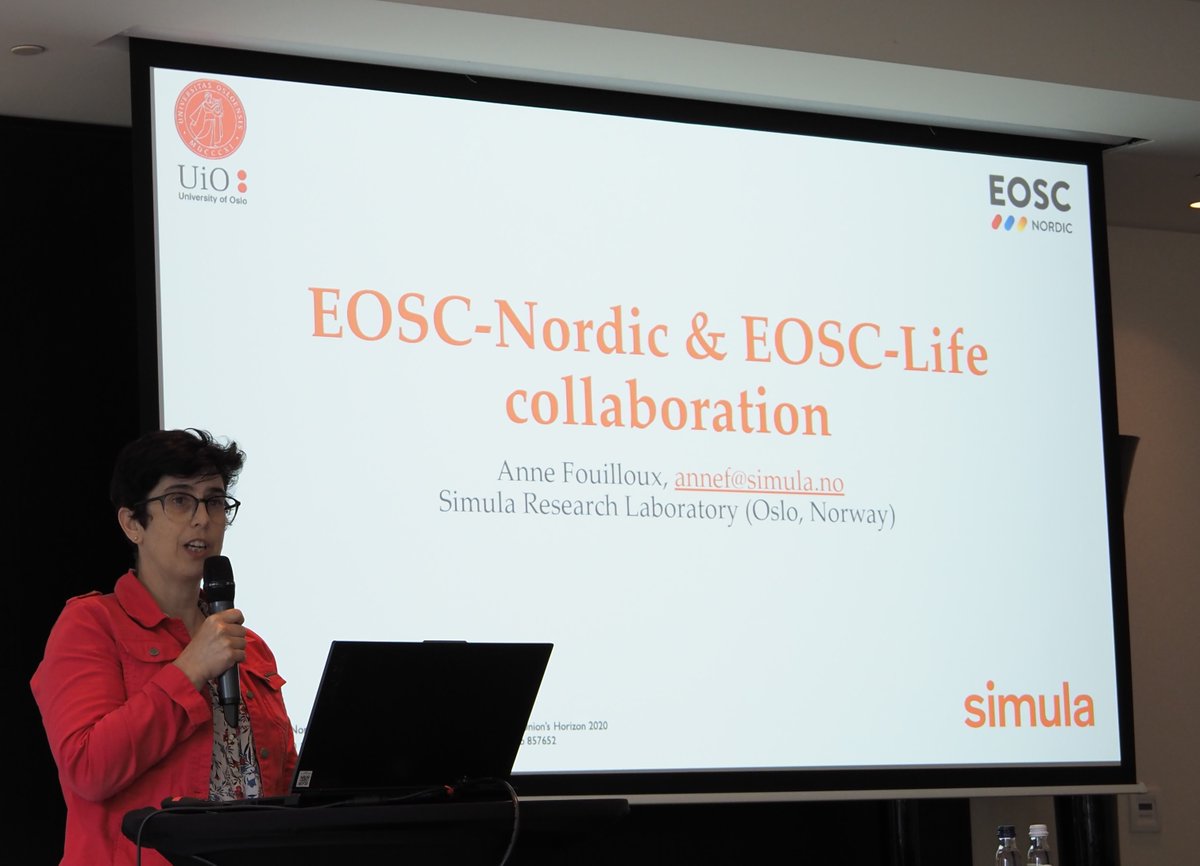 How did the collaboration between EOSC-Life and @EOSC_Nordic impact European LS-RIs?
🏋️‍♀️
@AnneFouilloux (@simula_research) has the answers at Panel 4 on Day 1 of EOSC-Life 4th and final AGM (#eosclifeAGM23) in Brussels.

#FAIR #EarthSystem #Modelling #Galaxy #Github